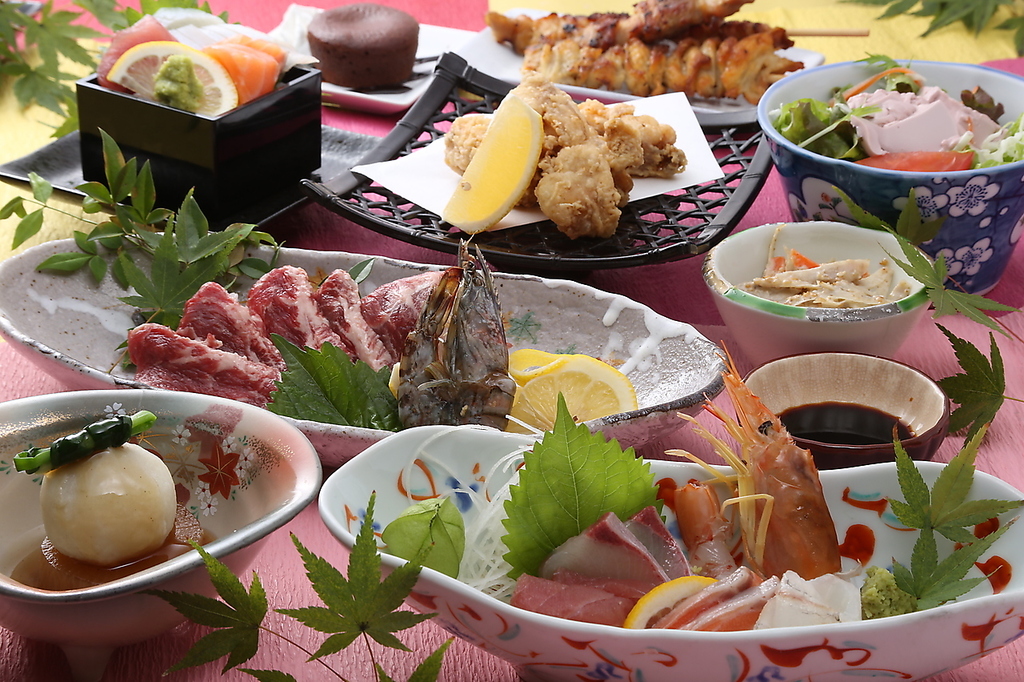 季節ごとに変わる。うるちやののコース。　旬のお味を色々な用途に合わせて如何でしょうか