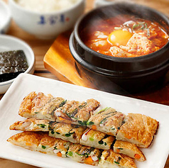 スンドゥブチゲ・パチヂミセット