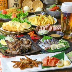 泳ぎイカ 炭火焼き 九州うまか 京橋店のコース写真