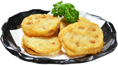 レンコン挟み揚げ