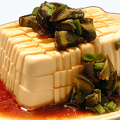 ピータン豆腐の特製タレ掛け