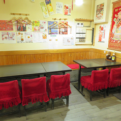 6名様までご利用頂けるテーブル席は会社の同僚との小宴会にもピッタリです◎　会社帰りに本格四川料理をお楽しみください。