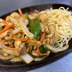 鶏肉みそ炒め(ライス、みそ汁付き)