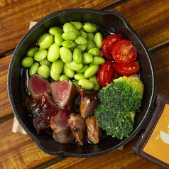 燻製ずりと枝豆