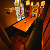 雰囲気自慢の掘りごたつ席は個室、半個室の各種ご用意しております!!周りを気にせずゆったりお寛ぎいただける人気の席となっております!!掘りごたつ席は団体様にもご利用いただけるレイアウトとなっており、会社宴会や結婚式の二次会、歓送迎会など様々なシーンに対応しております!!