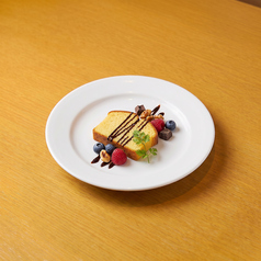 料理長が作るデザートプレート