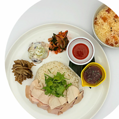 蒸し鶏と彩野菜のヘルシープレート