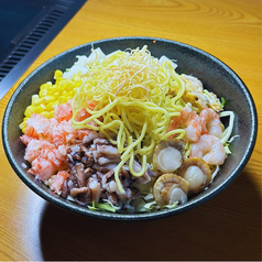 もんじゃ焼　海鮮塩味