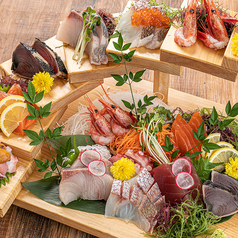 豪華 鮮魚の階段盛り