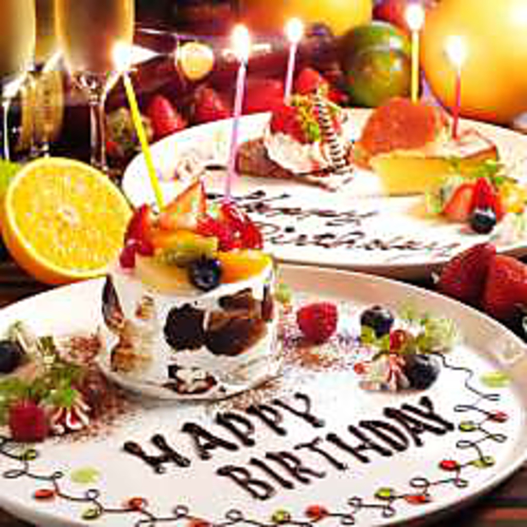 当日利用可能です！誕生日・記念日特典777円→無料でご案内しております！八王子でひと味違う演出を