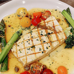 鯛のフィレのアクアパッツァ
