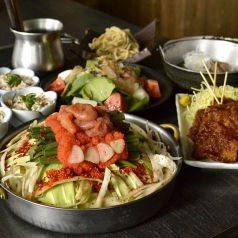 ランチ限定！『博多明太もつ鍋と三大名物セット』