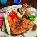 料理メニュー写真&nbsp;地鶏と焼野菜