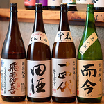 【豊富な日本酒！】お料理に相性ピッタリな、日本酒を多くそろえております！ご堪能ください！