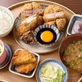 料理メニュー写真&nbsp;秋の黒毛和牛×黒豚キムカツ御膳