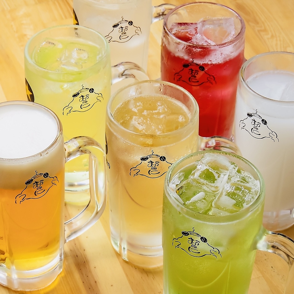 飲み放題は100種類を超える豊富なメニューとなっているため、どのお客様でもお楽しみいただけます！