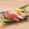 鮮魚の握り寿司3種