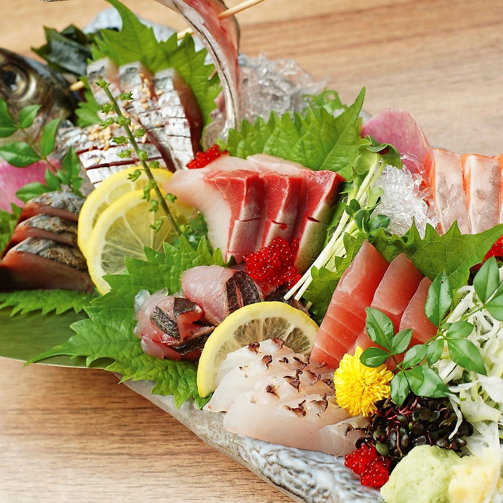 毎日市場から直送の新鮮なお刺身