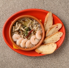 海老ときのこのアヒージョ