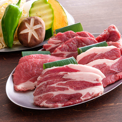 生ラム食べくらべ5種盛り ~焼き野菜付き~ (1人前/200g)