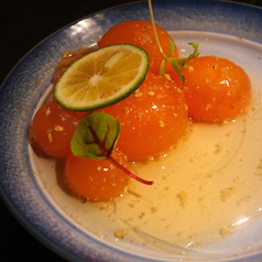 きんかん刺しをじっくり醤油漬けに。