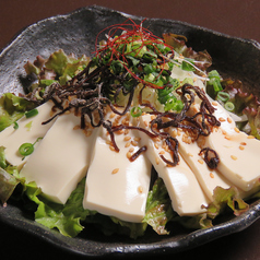 豆腐と塩昆布のチョレギサラダ