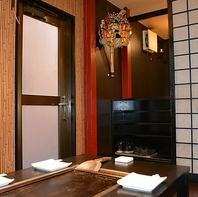 個室席があるので大切な方と過ごすのにぴったりな空間♪