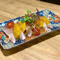 和柑橘の海鮮カルパッチョ