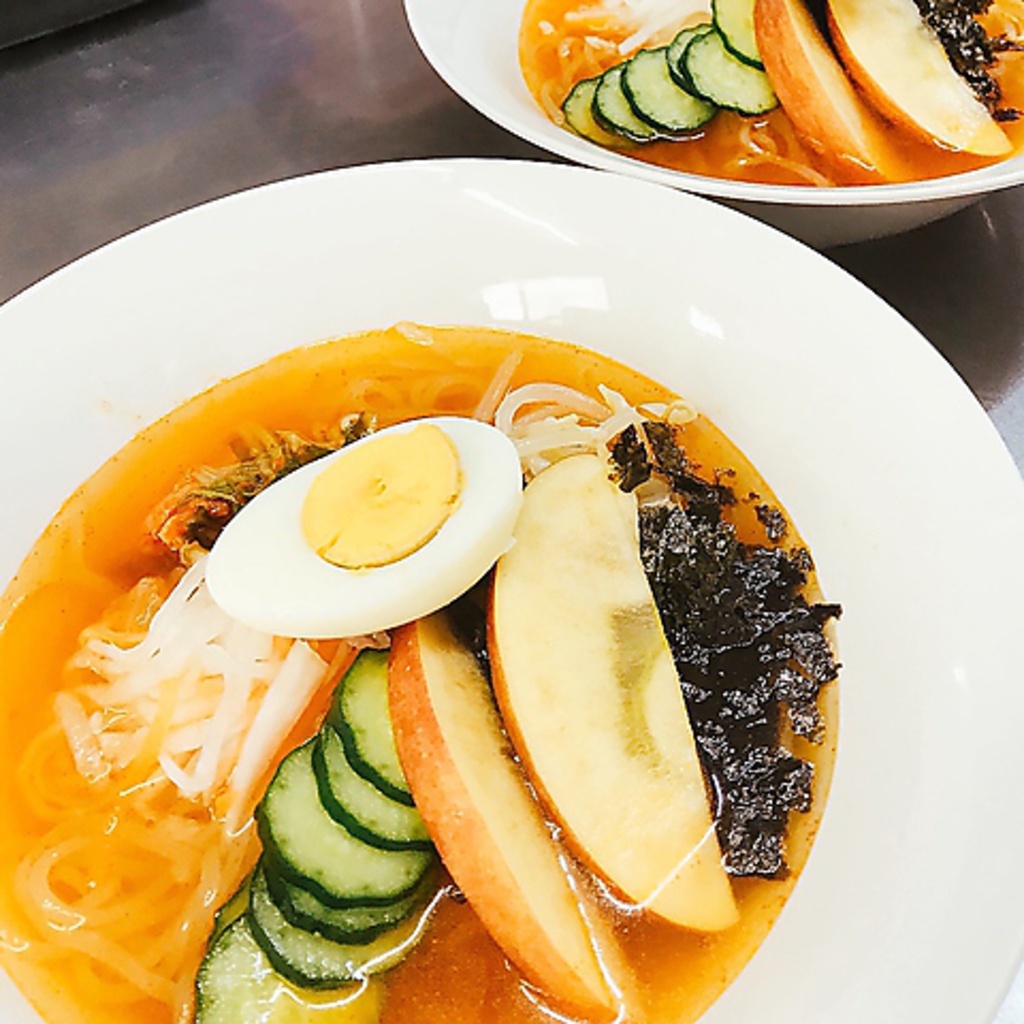 <夏季限定>冷麺1089円(税込)さっぱりとお召し上がりいただける冷麺は暑い夏や焼肉のあとの〆にも◎