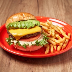 アボカドチーズバーガー