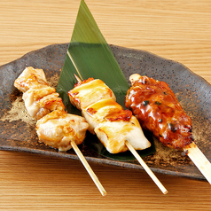 軍鶏串3種盛合せ（塩/タレ）