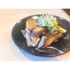 三崎のマグロ　アゴ肉の岩塩焼き