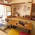 広々としたお座敷でゆっくりお過ごしいただけます。10名様以上から貸切承ります。お一人様も大歓迎！
