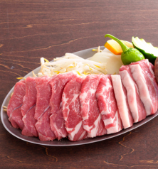 生ラム食べくらべ3種盛り ~焼き野菜付き~ (1人前/180g)