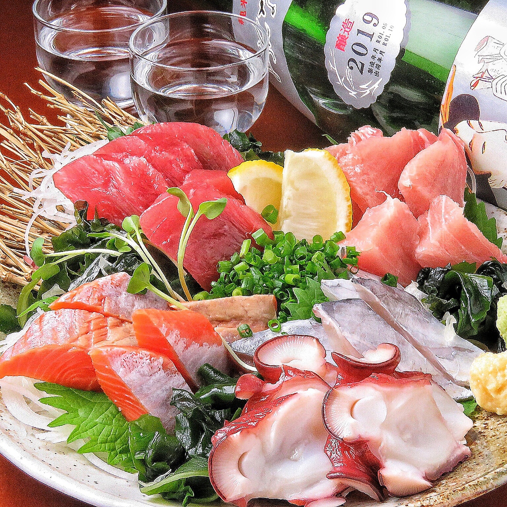 各地の日本酒・静岡県産食材使用の料理と一緒に味わって頂きたいのが、自慢の『海鮮料理』です！