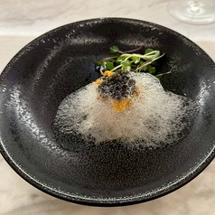 白身魚のカルパッチョ昆布の香り