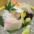 料理メニュー写真&nbsp;真鯛お造り/はまちお造り　各