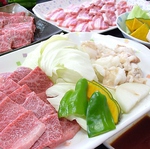 夜のセットメニューをご用意♪その他、2～3名様用/4～6名様用のお得なセット等をご用意しております