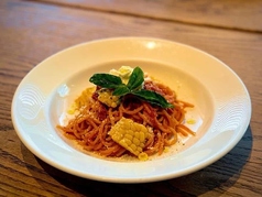 本日のトマトソースパスタ