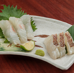 真鯛の刺身&炙り
