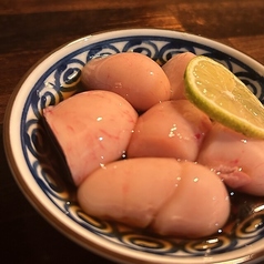数量限定。鶏白子ポン酢