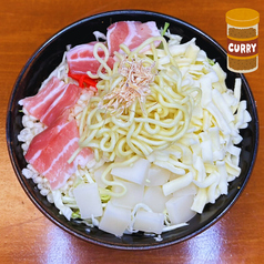もんじゃ焼　モチチーズカレー
