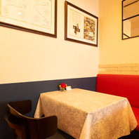 落ち着いた店内