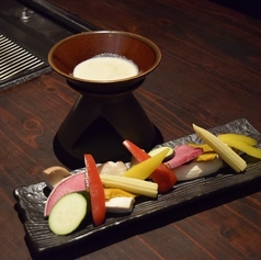 焼き野菜のバーニャカウダ
