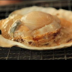 活ホタテの浜焼き