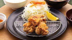 【人気の定食！】鶏の唐揚げ定食(6個)
