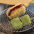 料理メニュー写真&nbsp;デザート串かつ　抹茶わらび餅