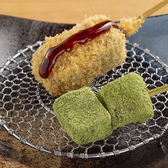 デザート串かつ　抹茶わらび餅