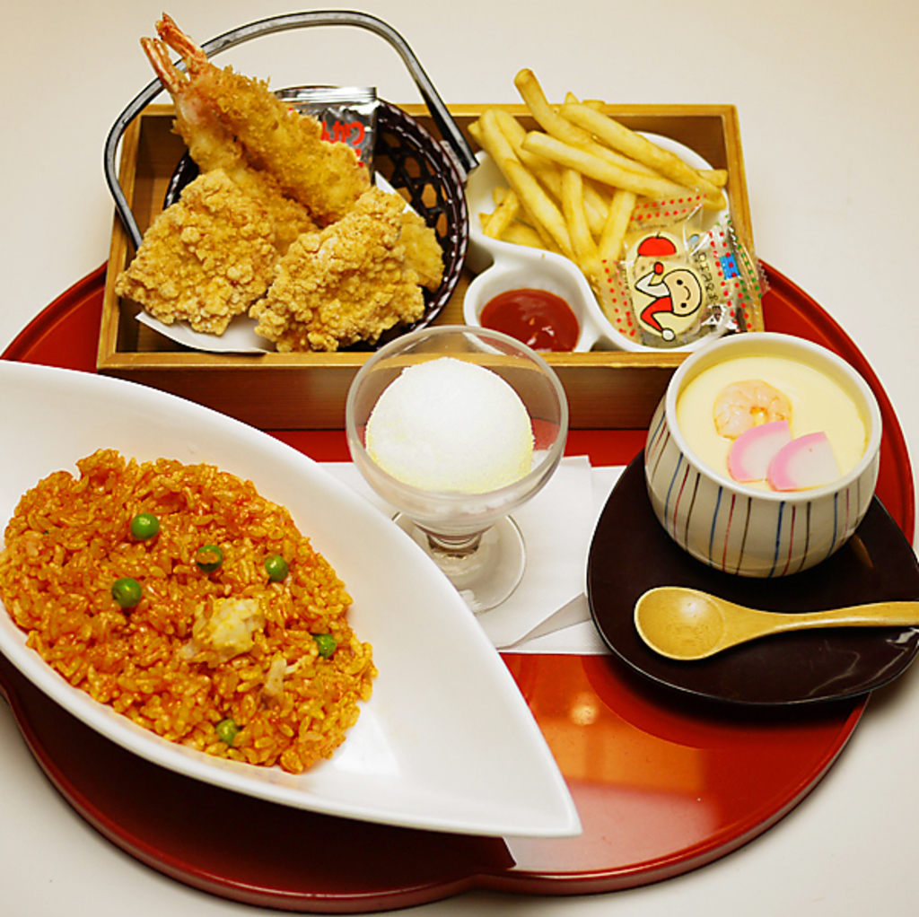 【お子様も主役】本格的な味を可愛い御膳で。お子様が喜ぶ献立を丁寧に仕上げたご家族に嬉しい一品