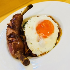 骨付きリブフランクのナポリタン